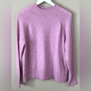 J. Crew Rollneck Sweater in Heathered Purple, size M, NWT